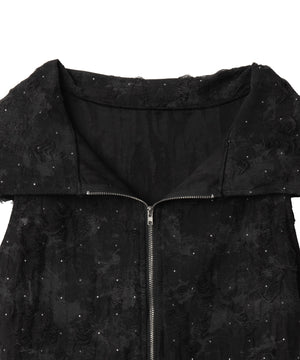 NSダメージWジップトップス