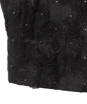 NSダメージWジップトップス