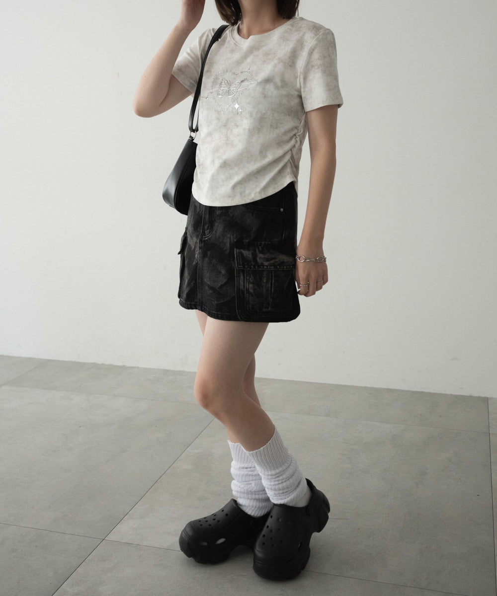 ホワイトアイボリー　モデル:155cm F着用