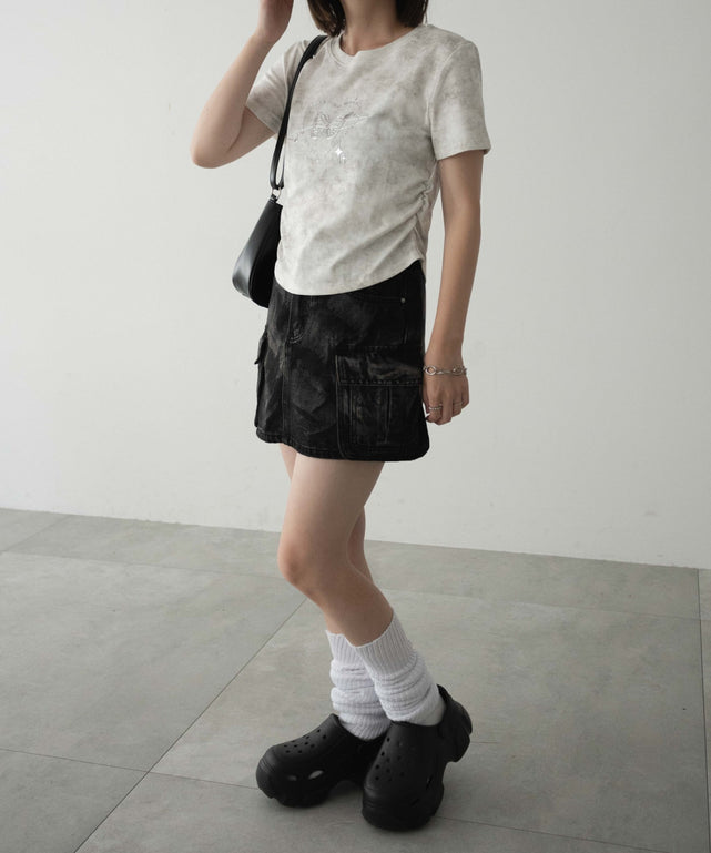 ホワイトアイボリー　モデル:155cm F着用