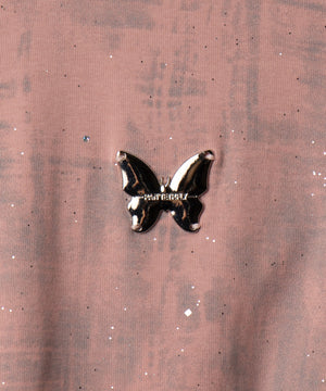 BUTTERFLYブローチラメT