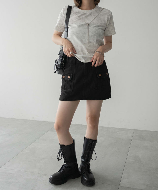 ホワイト  モデル:155cm F着用