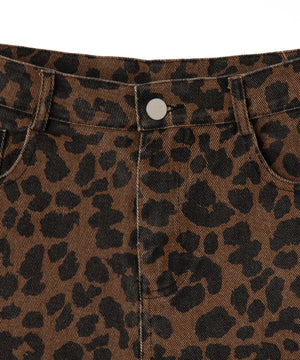 レオパードダメージショートパンツ