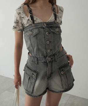 デニムブラックその他　モデル:155cm F着用