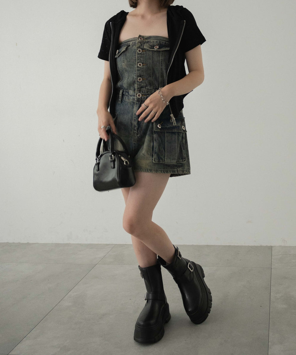 デニムインディゴ　モデル:155cm F着用