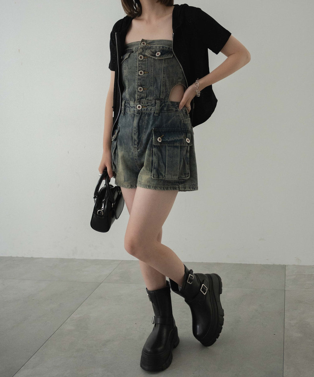 デニムインディゴ　モデル:155cm F着用