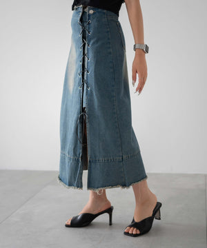 デニム中濃色　モデル：155㎝　F着用