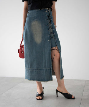 デニム中濃色　モデル：155㎝　F着用