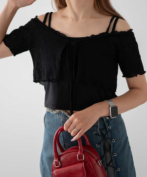 ブラック　モデル:155cm F着用