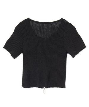 サマーWジップニット