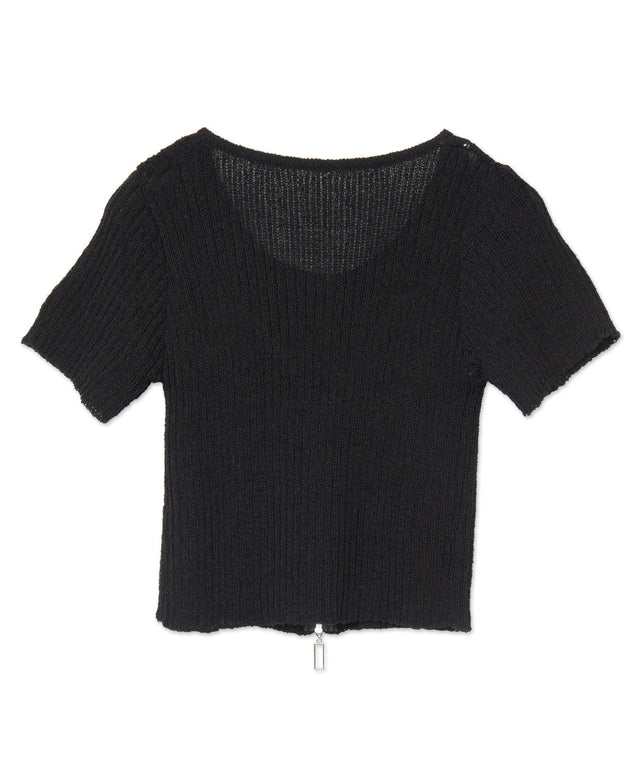 サマーWジップニット