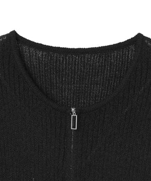 サマーWジップニット