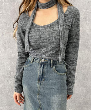 グレー　モデル:154cm F着用