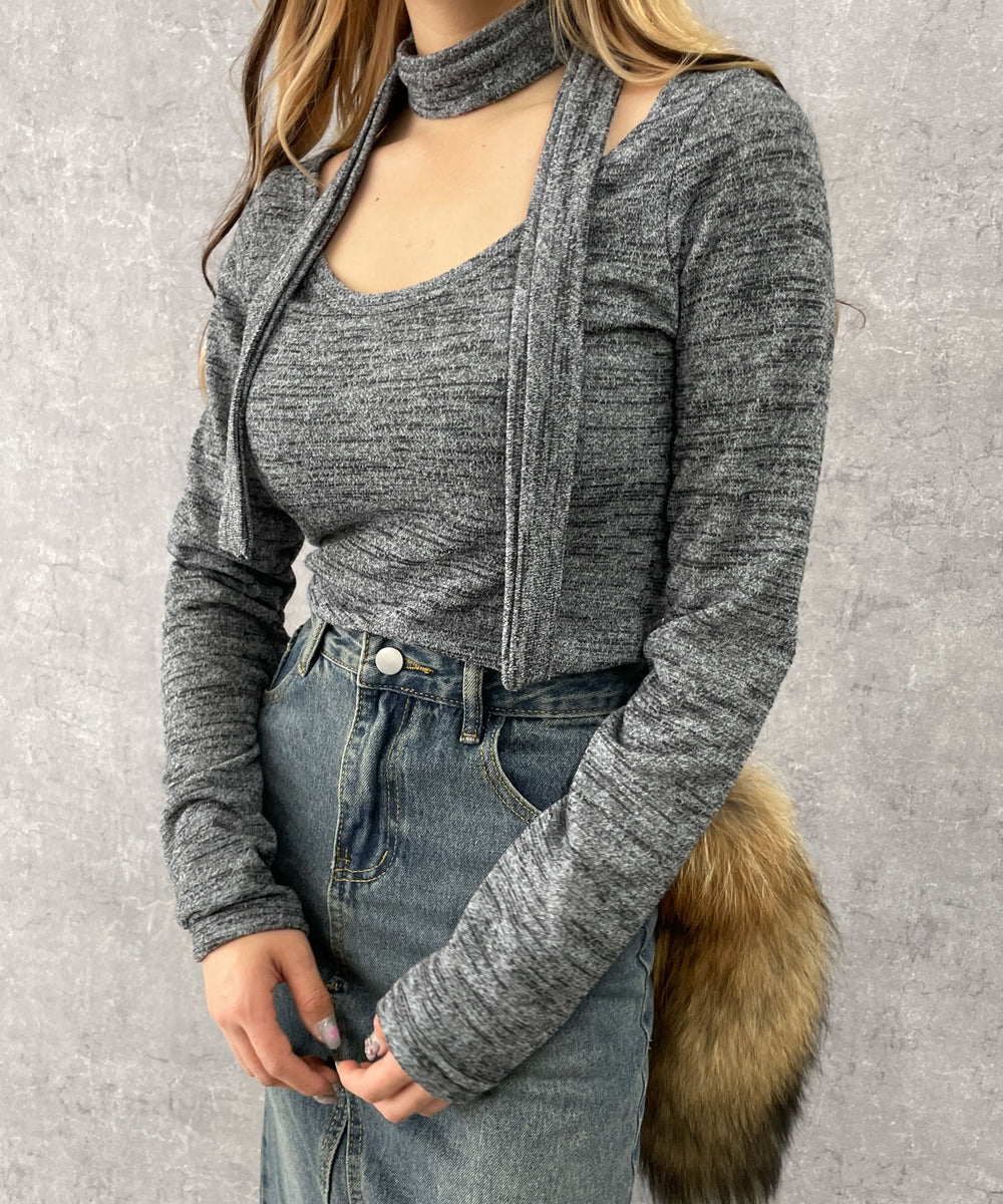 グレー　モデル:154cm F着用