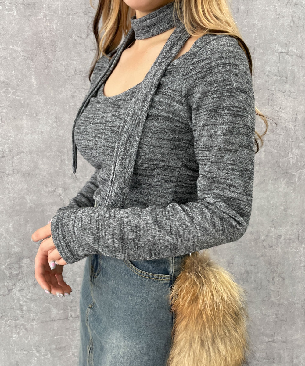 グレー　モデル:154cm F着用