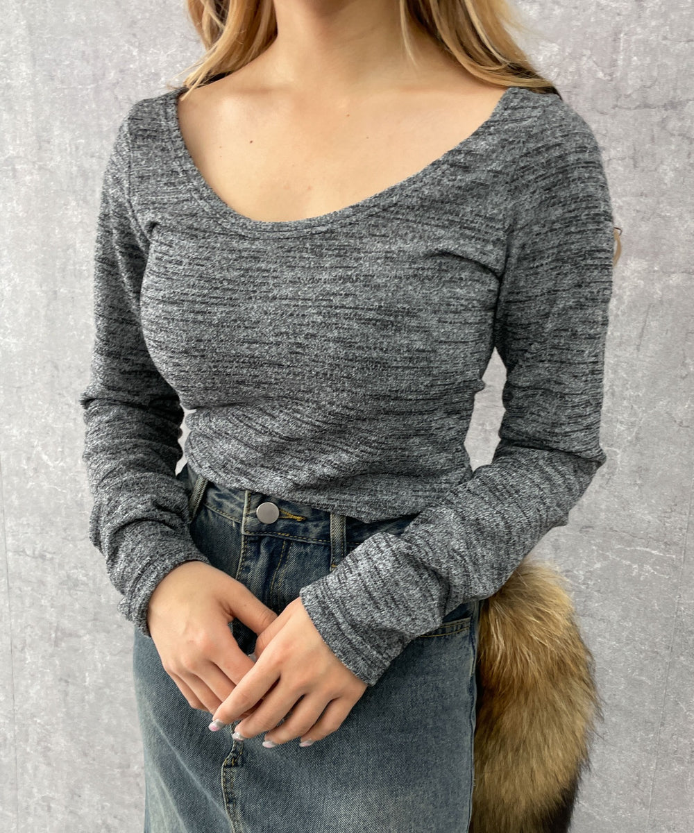 グレー　モデル:154cm F着用