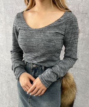 グレー　モデル:154cm F着用