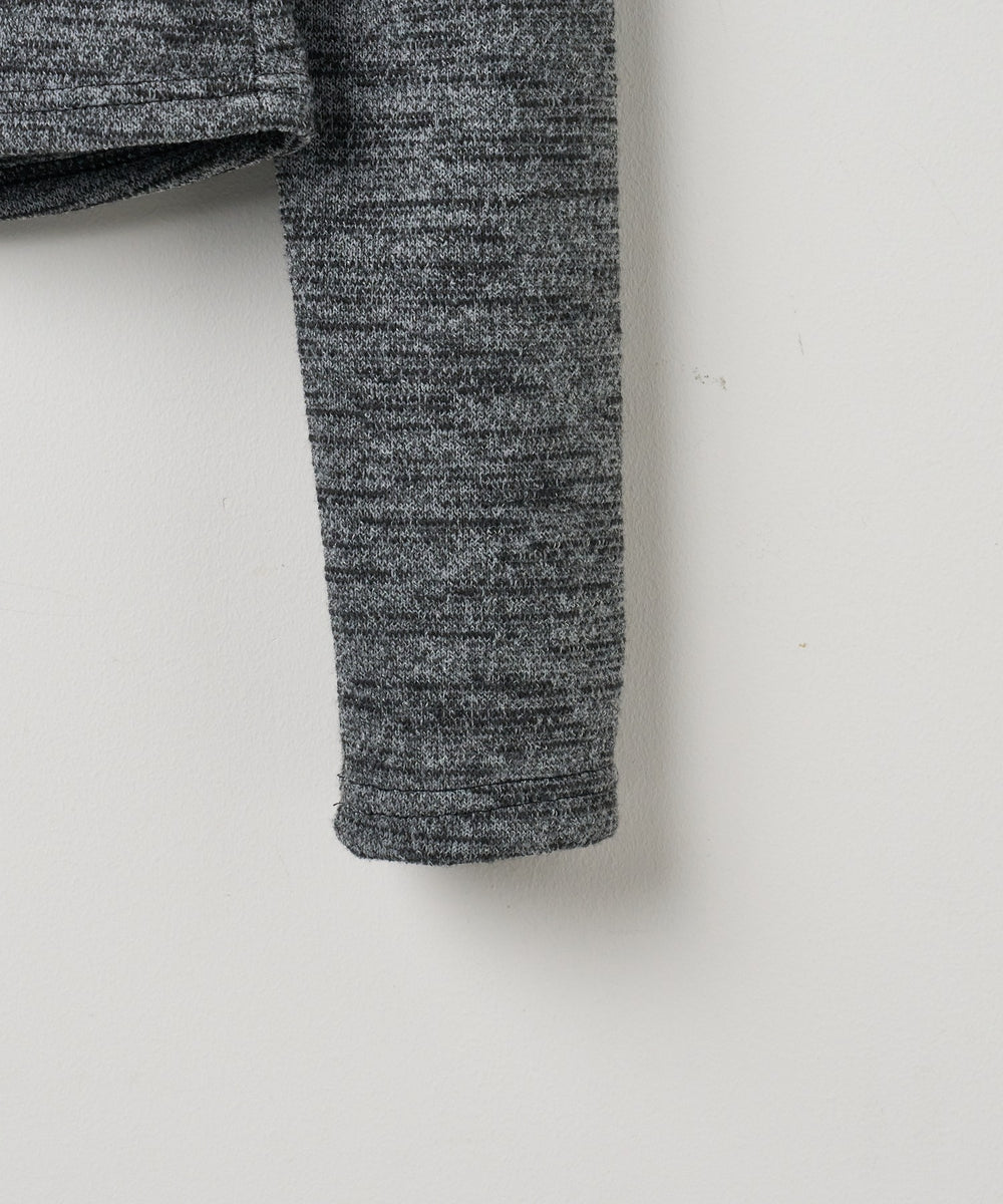 チョーカー付きスラブニットプルオーバー