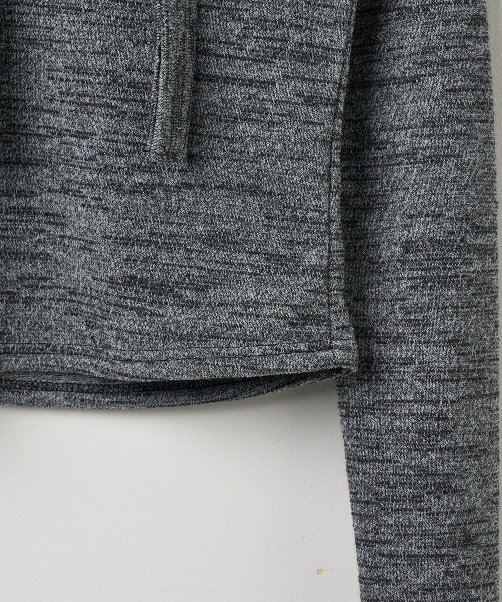 チョーカー付きスラブニットプルオーバー