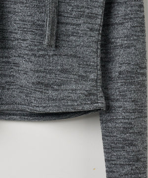 チョーカー付きスラブニットプルオーバー