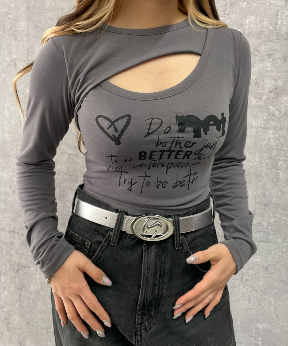 グレー 　モデル:154cm F着用