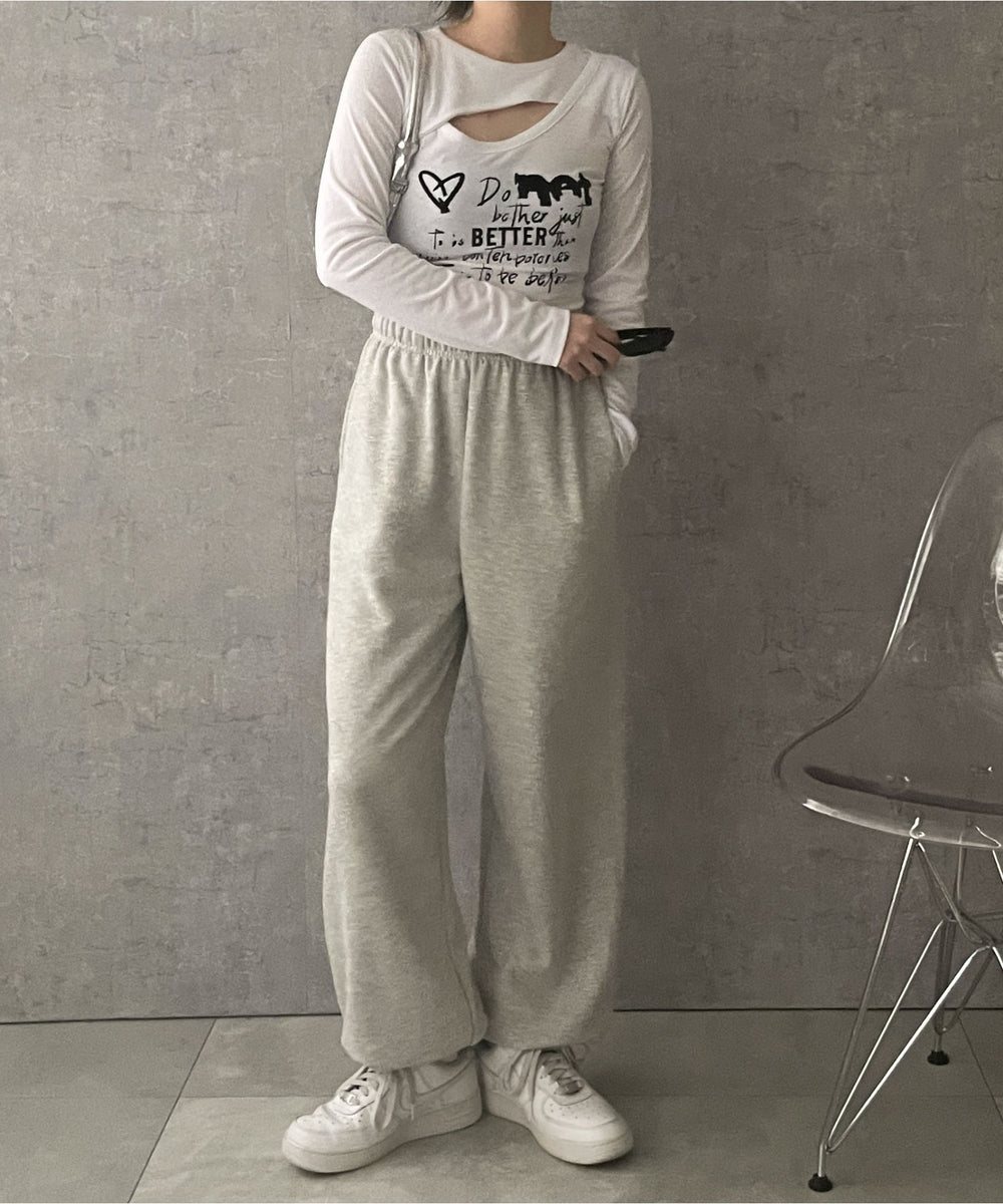 ホワイト 　モデル:155cm F着用