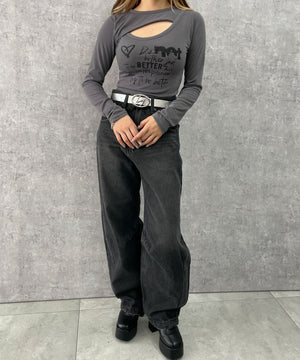 グレー 　モデル:154cm F着用