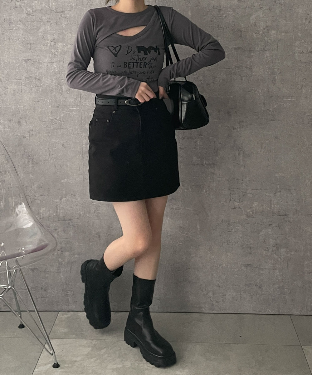 グレー　モデル:155cm F着用