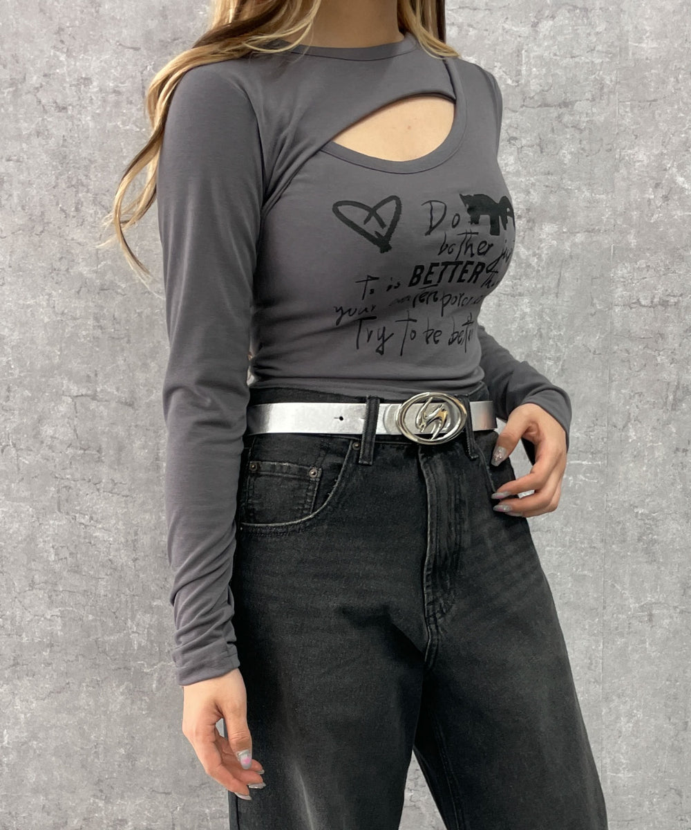 グレー 　モデル:154cm F着用