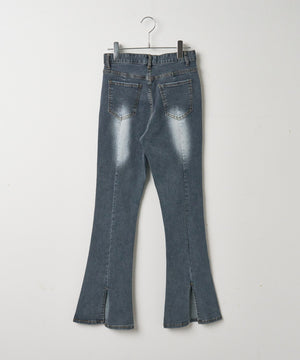 デニム中濃色　モデル:154cm M着用