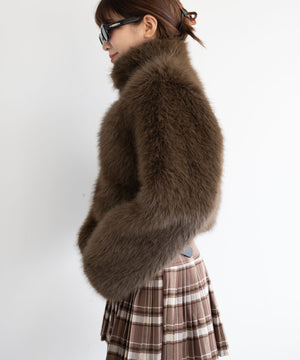 ブラウン　モデル:155cm F着用