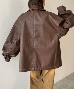 ブラウン　モデル:155cm F着用