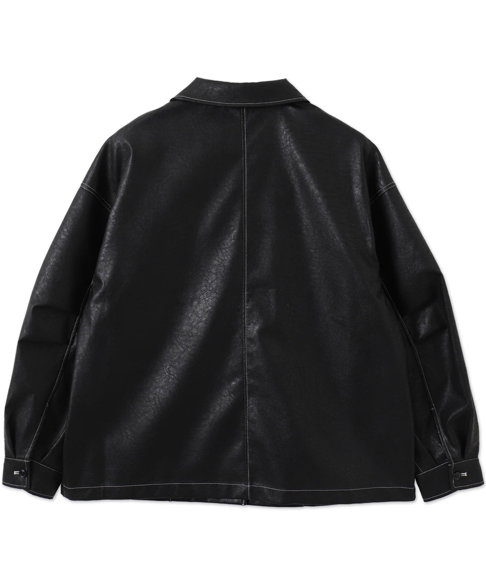 配色ステッチカバーオール