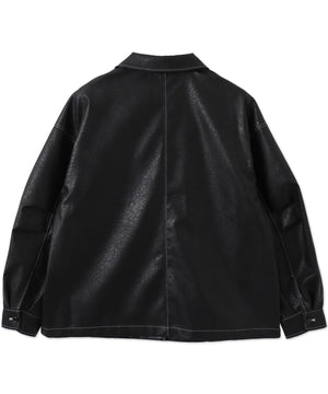 配色ステッチカバーオール