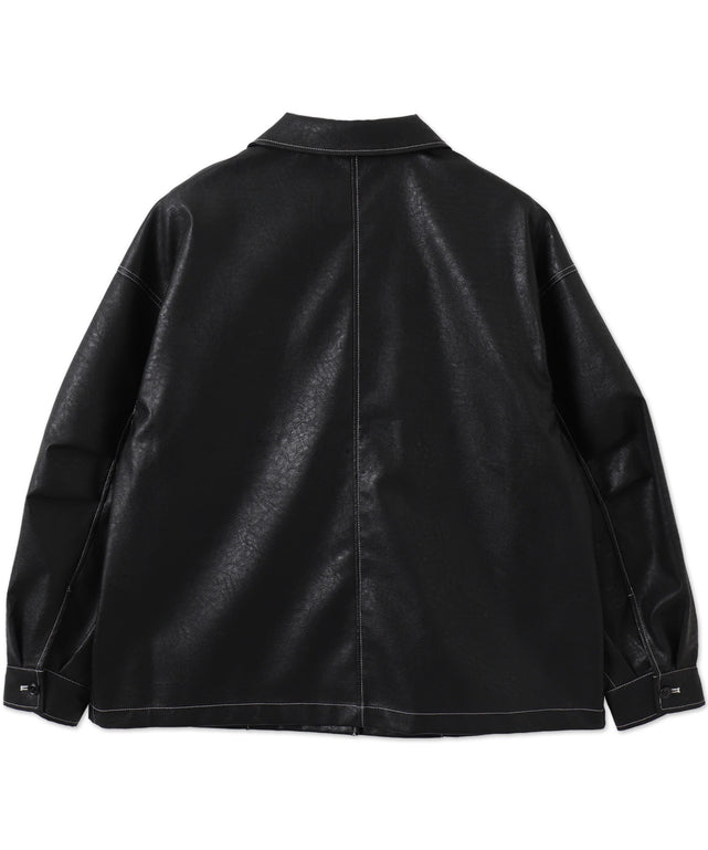 配色ステッチカバーオール