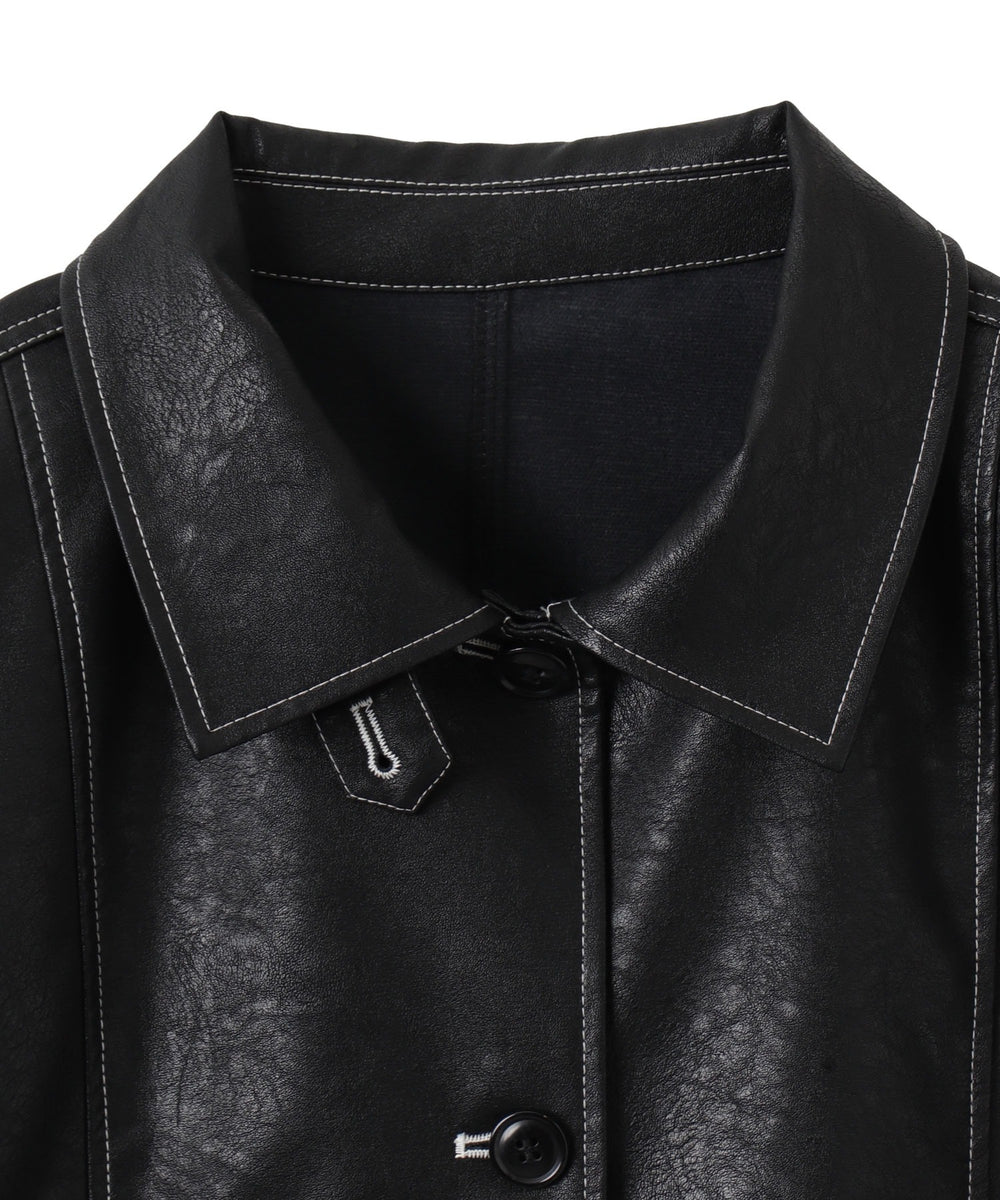 配色ステッチカバーオール