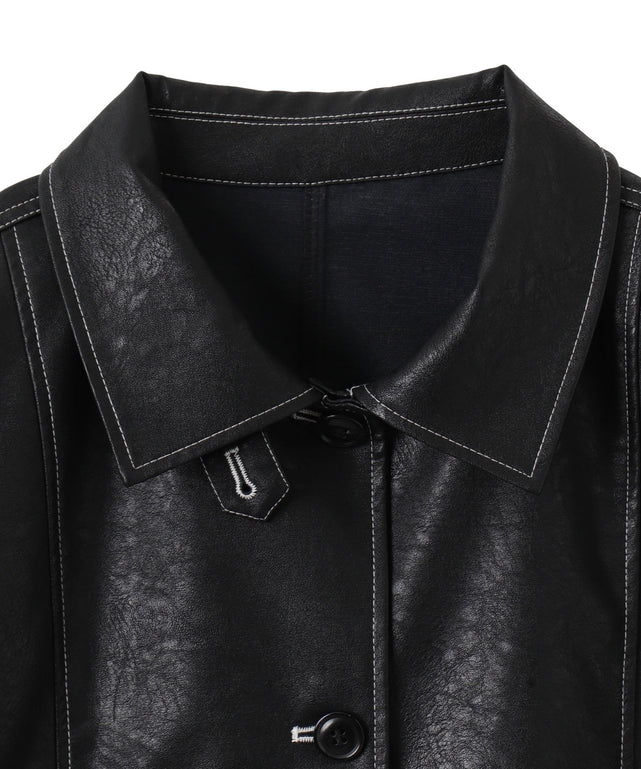 配色ステッチカバーオール