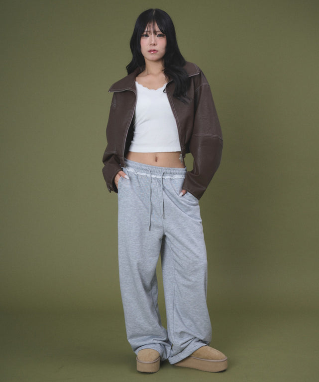 配色ステッチWZIPショートブルゾン【一部店舗限定】｜WEGO