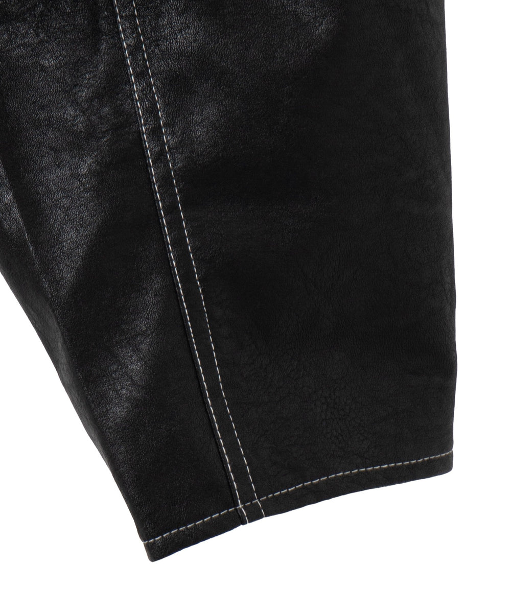 配色ステッチWZIPショートブルゾン