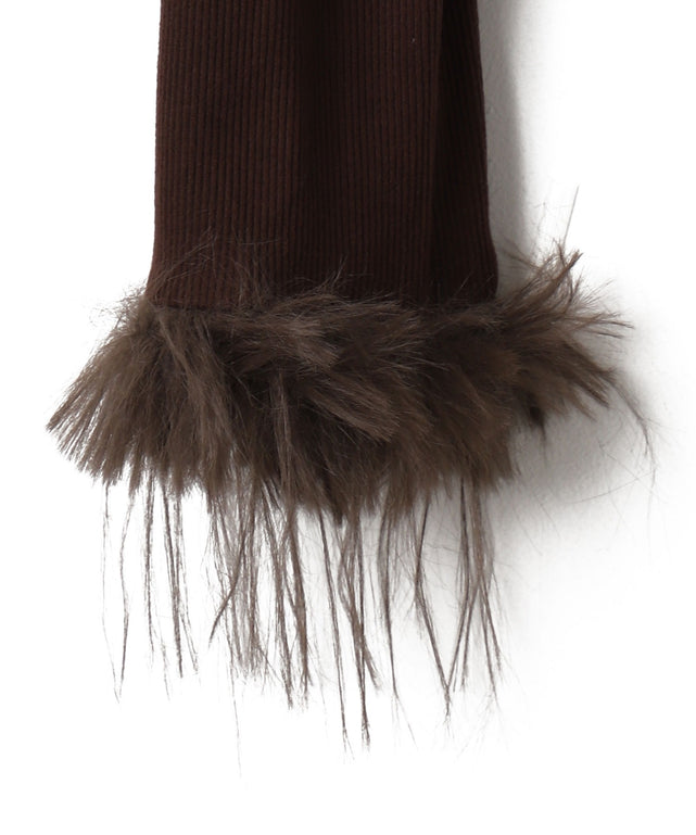 Fファーリボンカーデ