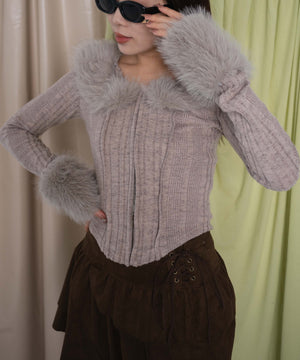 ベージュ モデル：155cm F着用