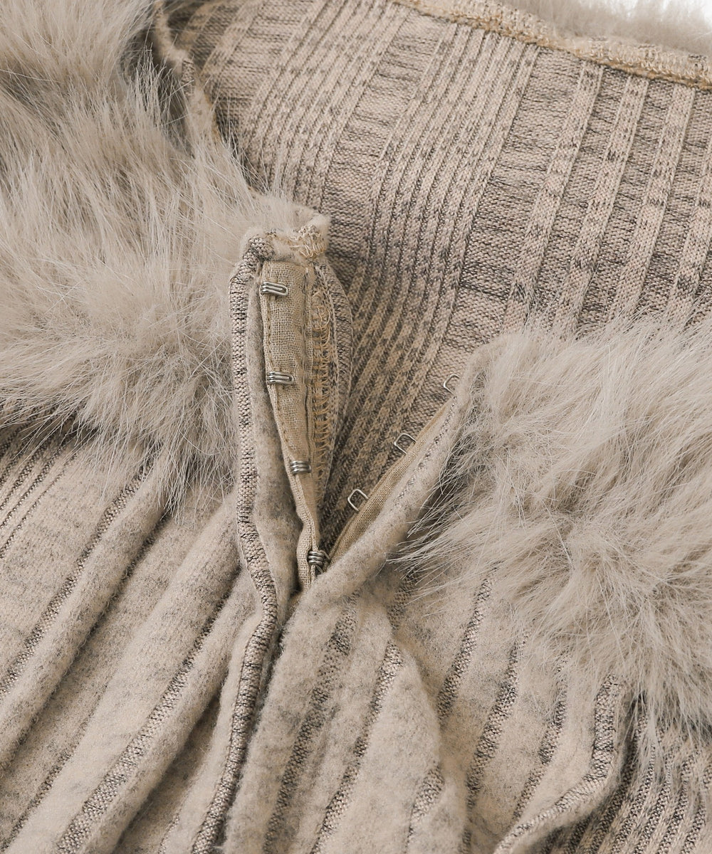 フロントフックFファーカーデ