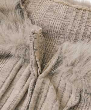 フロントフックFファーカーデ