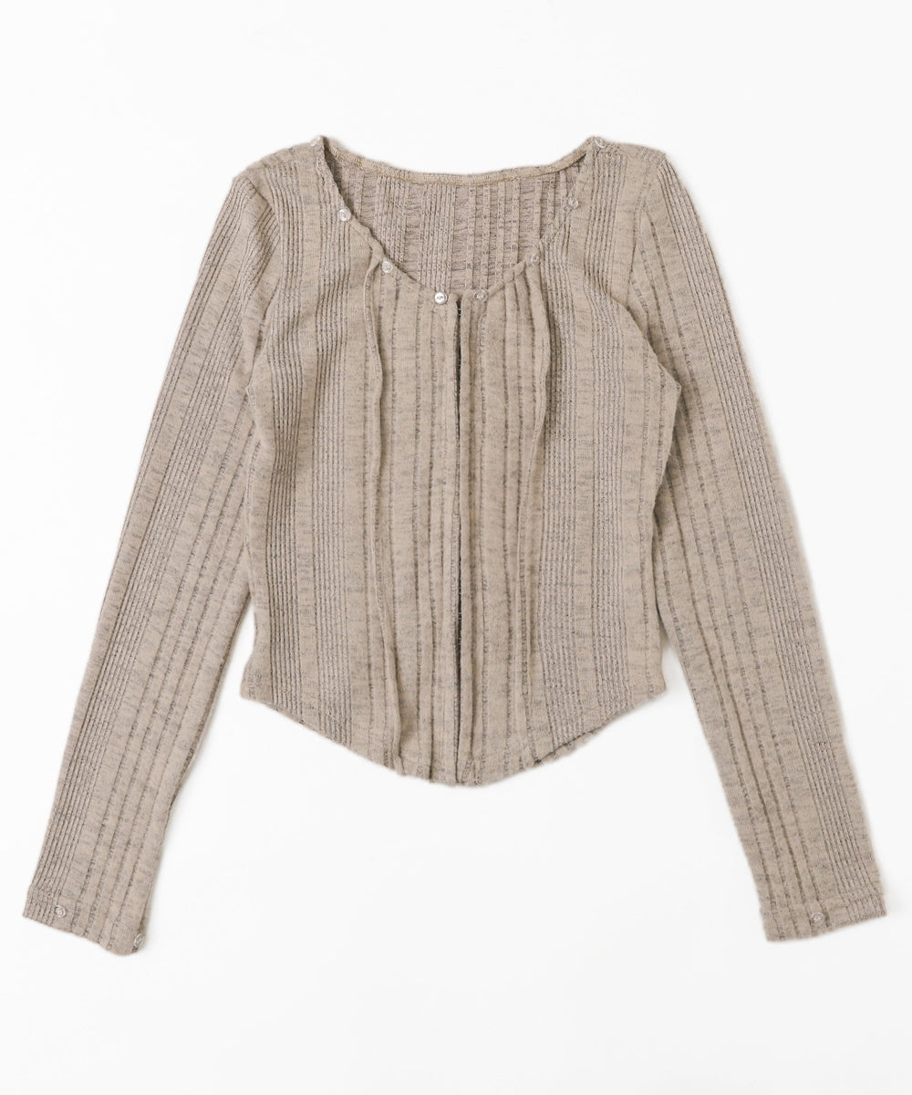 フロントフックFファーカーデ