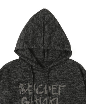 レタリングプリントパーカー