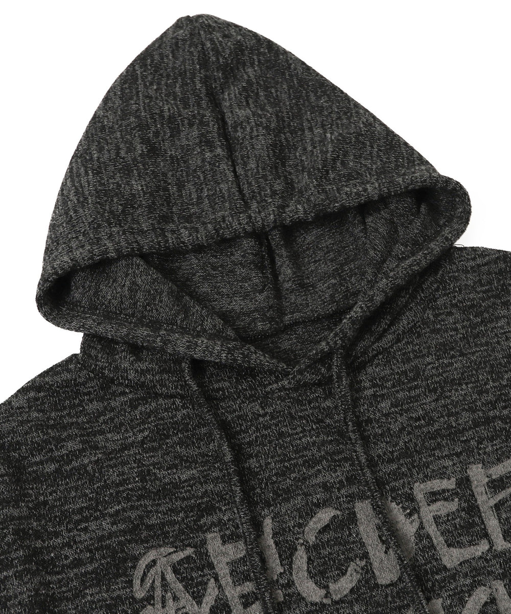 レタリングプリントパーカー