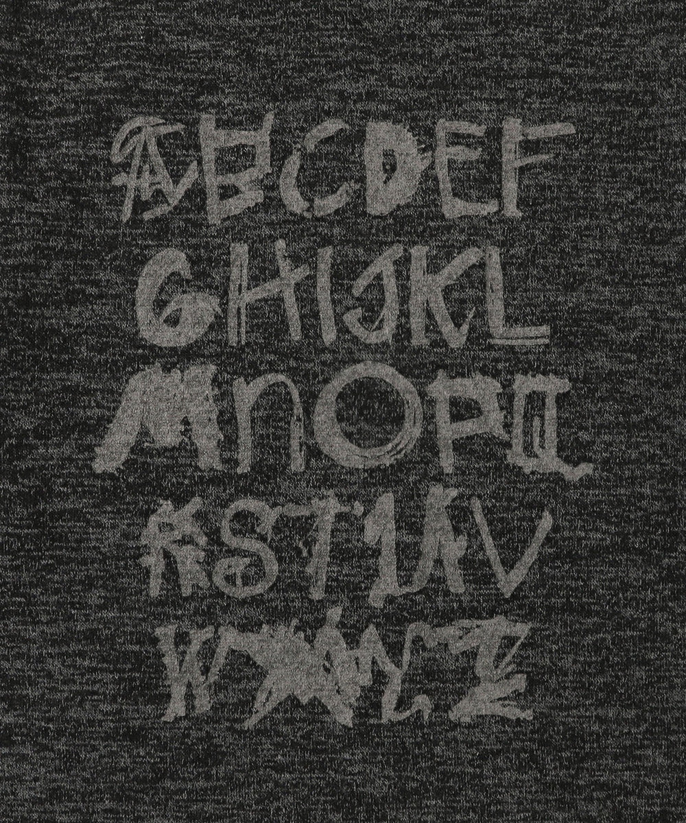 レタリングプリントパーカー