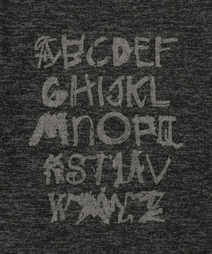 レタリングプリントパーカー