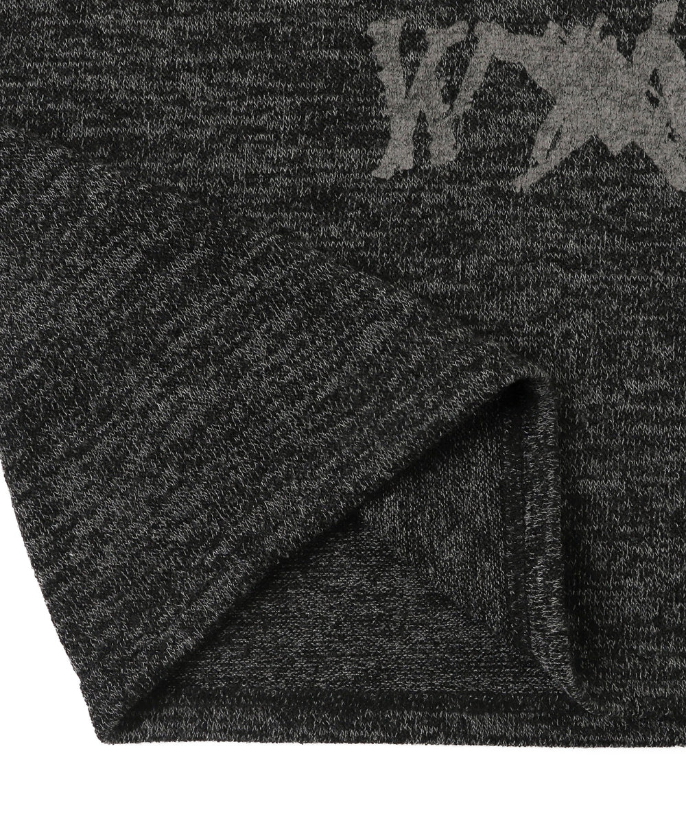 レタリングプリントパーカー