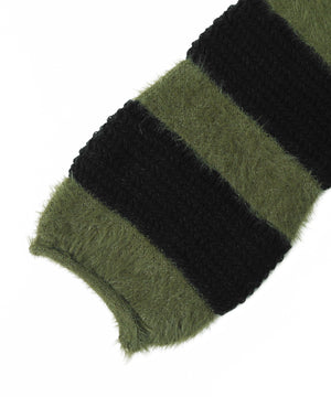 マテリアルシャギークロップドニット